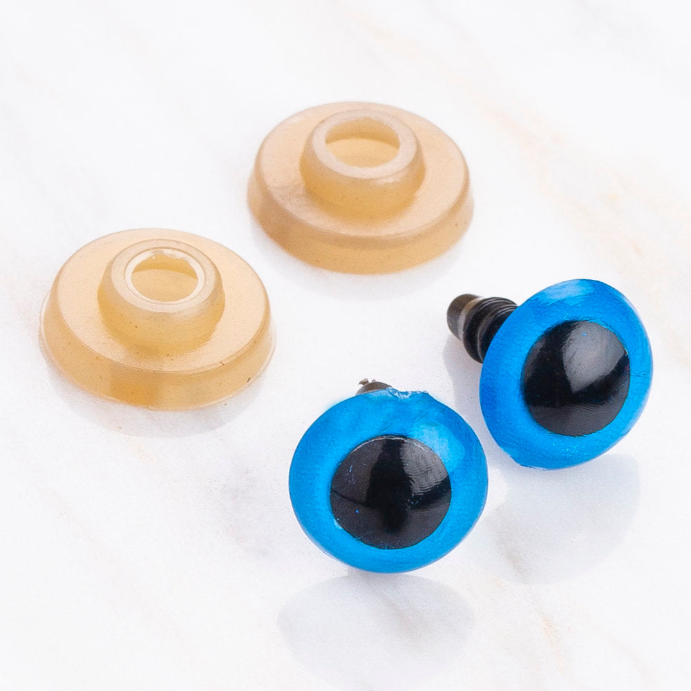 Loren 10 mm Mavi 5 Çift Amigurumi Göz